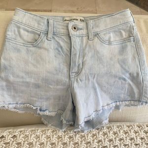 Abercrombie kids girls cut off Jean shorts